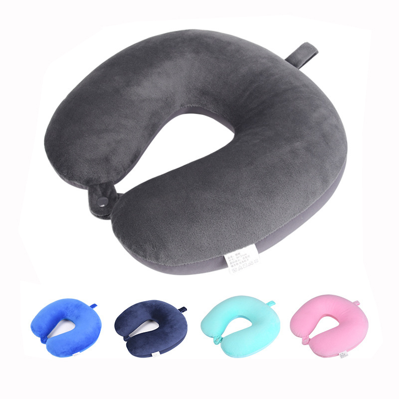 U Shaped Memory Foam Neck Pillow Soft Travel Pillow Neck - Temu Canada