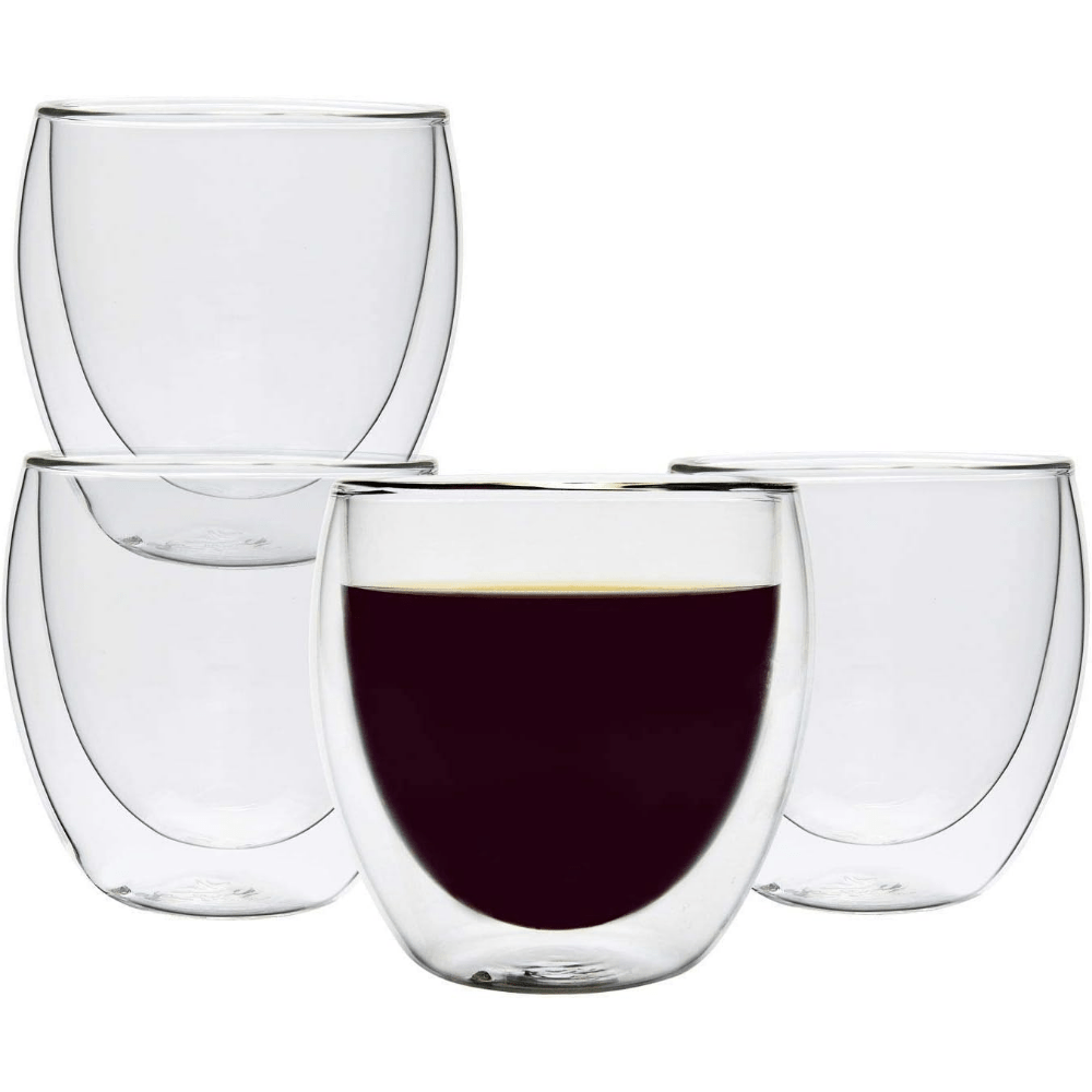 2-Pack 15 Oz Double Walled Glass Coffee Mugs with Handle,Large Insulated  Layer Coffee Cups,Clear Borosilicate Mugs,Perfect for  Cappuccino,Tea,Latte,Espresso,Hot Beverage,Wine,Microwave Safe - Yahoo  Shopping