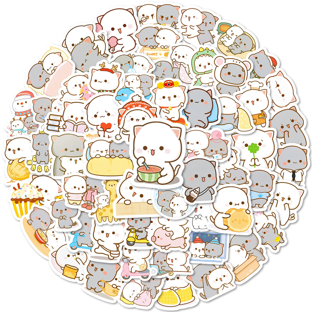 10, 40, 80 Pcs Cute Dogs Sticker Pack, Funny Kawaii Cartoon Pet