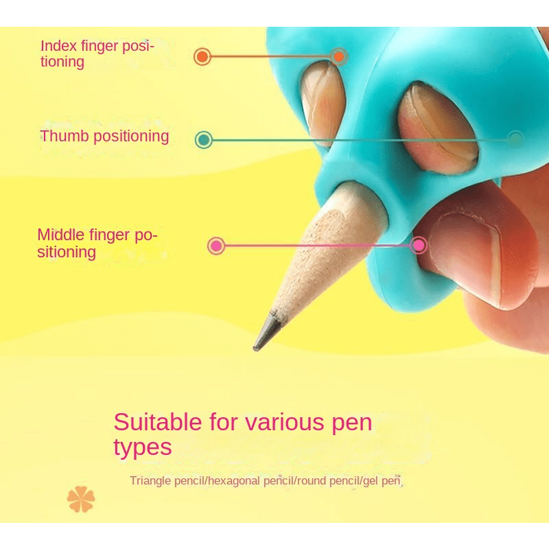 3 Pcs Enfants Écriture Crayon Porte-stylo Enfants Apprentissage