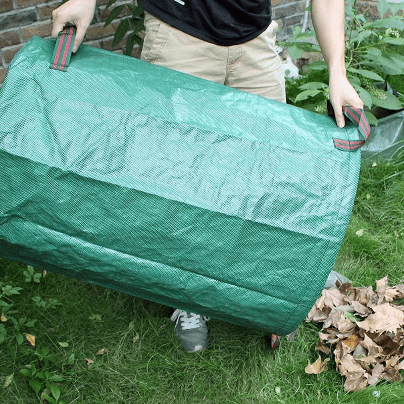 Outdoor Yard Waste Bags Reusable Collapsible Garden Leaf Bag Lawn Bags Tarp  Bag Patio Garden Bag Containers Reusable Trash Bags - AliExpress