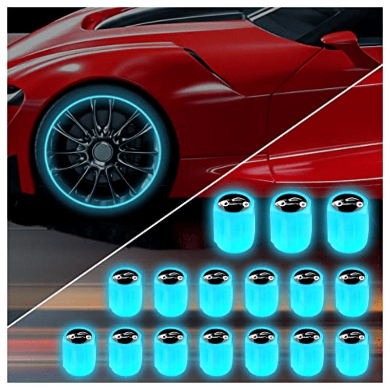 Fluorescent Tire Valve Stem Luminous Auto Wheel Air - Temu United