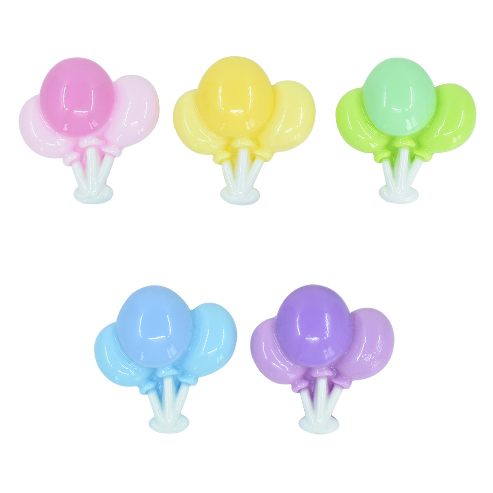  10Pcs Colorful Small Balloon Resin Charms For Jewelry
