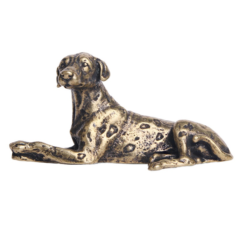 Brass Old Zodiac Dog Animals Figures Desktop Decoration - Temu