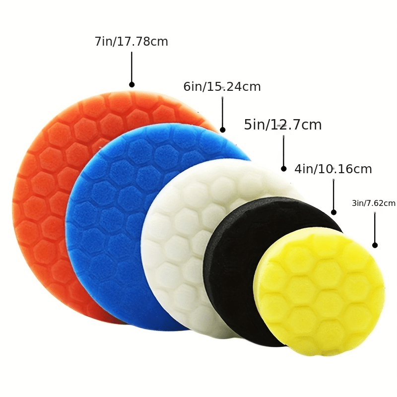 Compound Buffing Polishing Pads Cutting Sponge Pads Kit, For Car Buffer  Polisher Compounding And Waxing - Temu