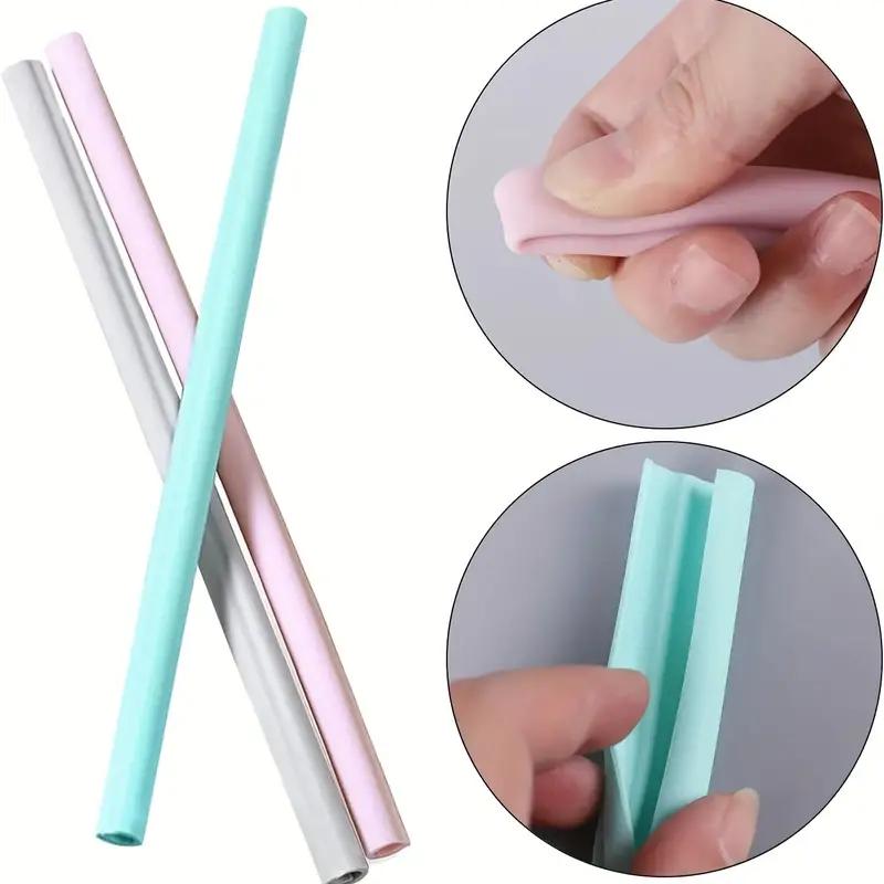  Reusable Silicone Straws-Premium Food Grade Drinking Straw, BPA  Free, Snap Straw-Openable Design, Easy to Clean, Hot and Cold Compatible :  Home & Kitchen