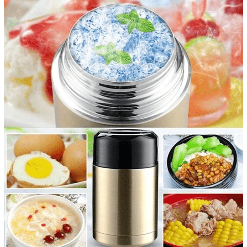 Insulated Lunch Box Food Thermos Container Stainless Steel Lunch Box Food Insulated Container Wide Mouth Containers Lunch Thermoses Vacuum Insulated