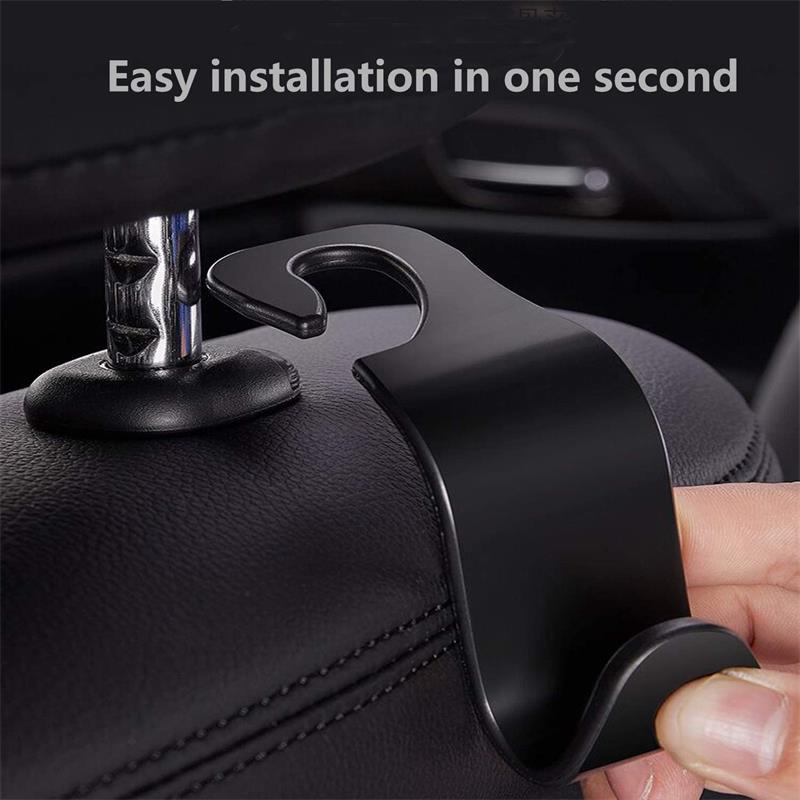 Universal Car Seat Back Hook Headrest Hanger Car Bag Pouch Clothes Hanging  Hooks Duarable Fastener Clip Interior Accessories