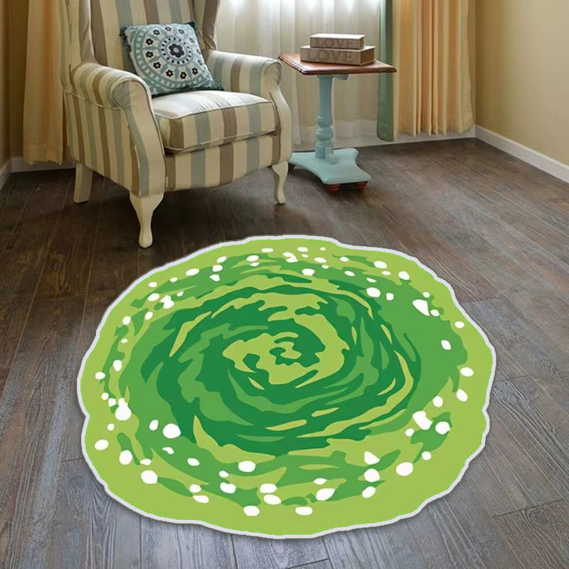 Floral Medallion Round Rug Artificial Moss - Distressed Small Round Area Rug,  Soft Non-slip Machine Washable Bedroom Mat Indoor Accent Entry Carpet For  Office Desk Dorm Hallway - Temu