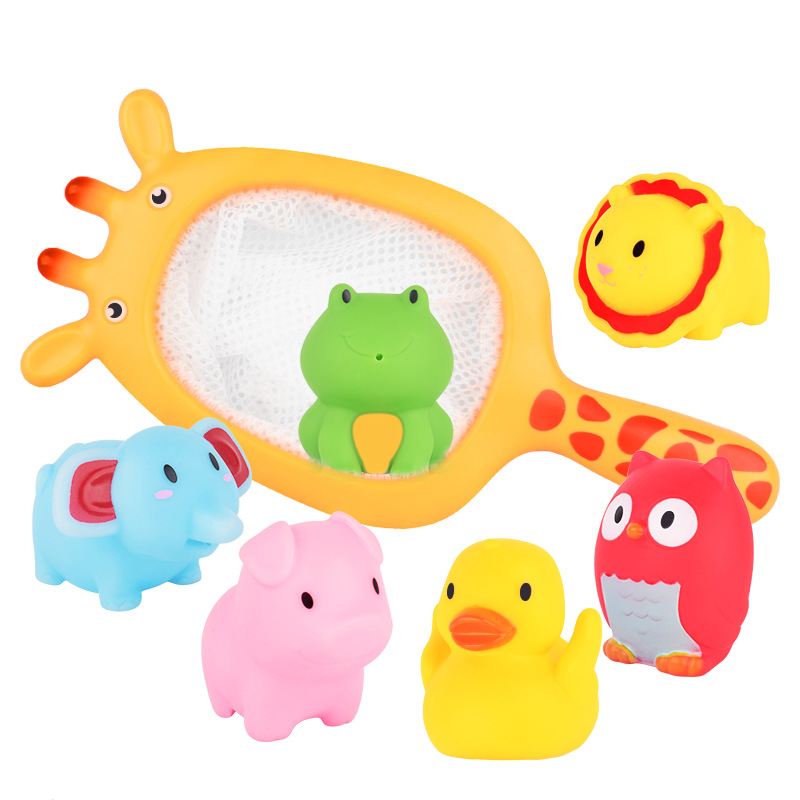 Baby Bathing And Water Playing Set: Shark Playing With Water, Fishing With  Water, Spraying Water, Squeezing And Squeezing With Soft Rubber, Little Duck,  Baby Toy - Temu Poland