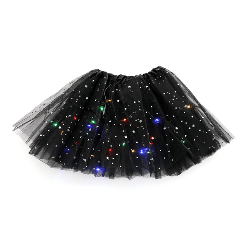 Vestido tutú de Navidad para bebé niña de 2 a 8 años, falda tutú de  lentejuelas con luz LED, ropa de ballet de princesa (azul, talla única)