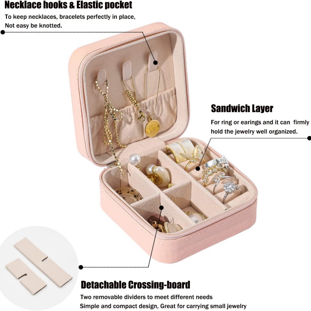 Small Travel Jewelry Organizer Box