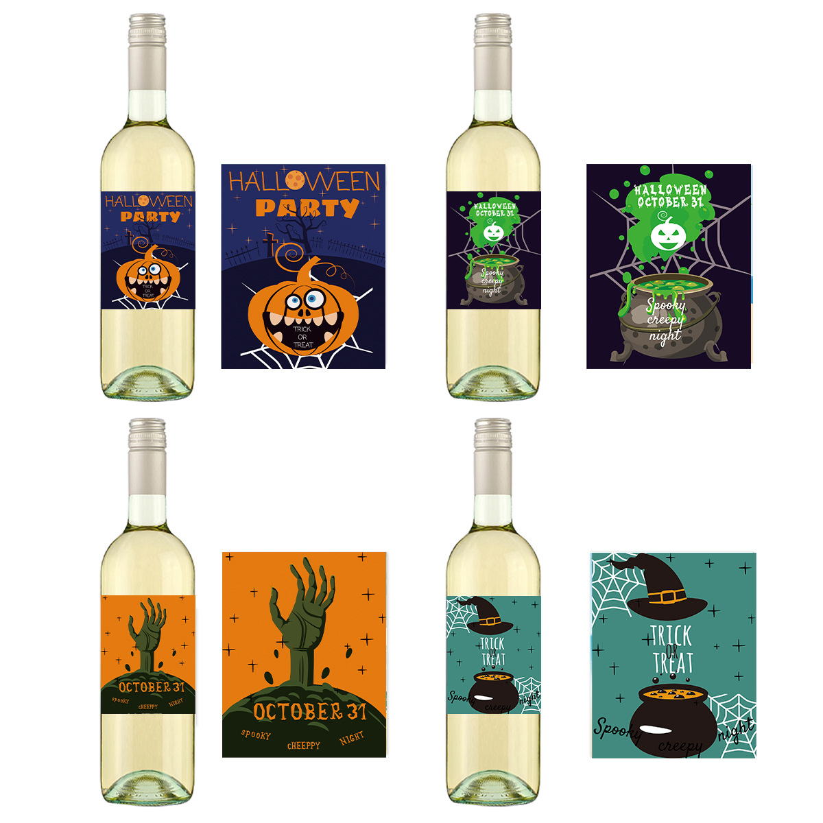  36pcs Halloween Wine Bottle Labels, Waterproof Wine Labels  Potion Bottle Labels Stickers Apothecary Decals Wine Bottle Stickers for  Halloween Party Decor: Home & Kitchen