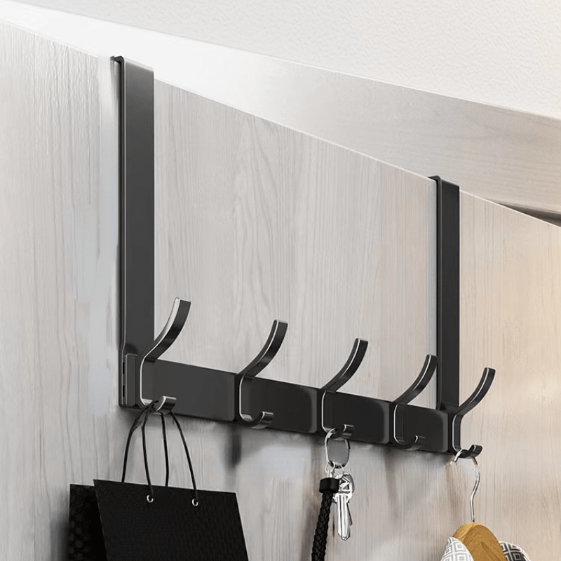 1pc Door Back Hook Hanger, No-drilling, Wall Mounted, Creative Dormitory  Coat Rack Organizer