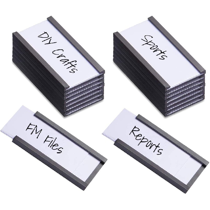 Image of Magnetic Shelf Label Holders - Labels For Shelf Organization