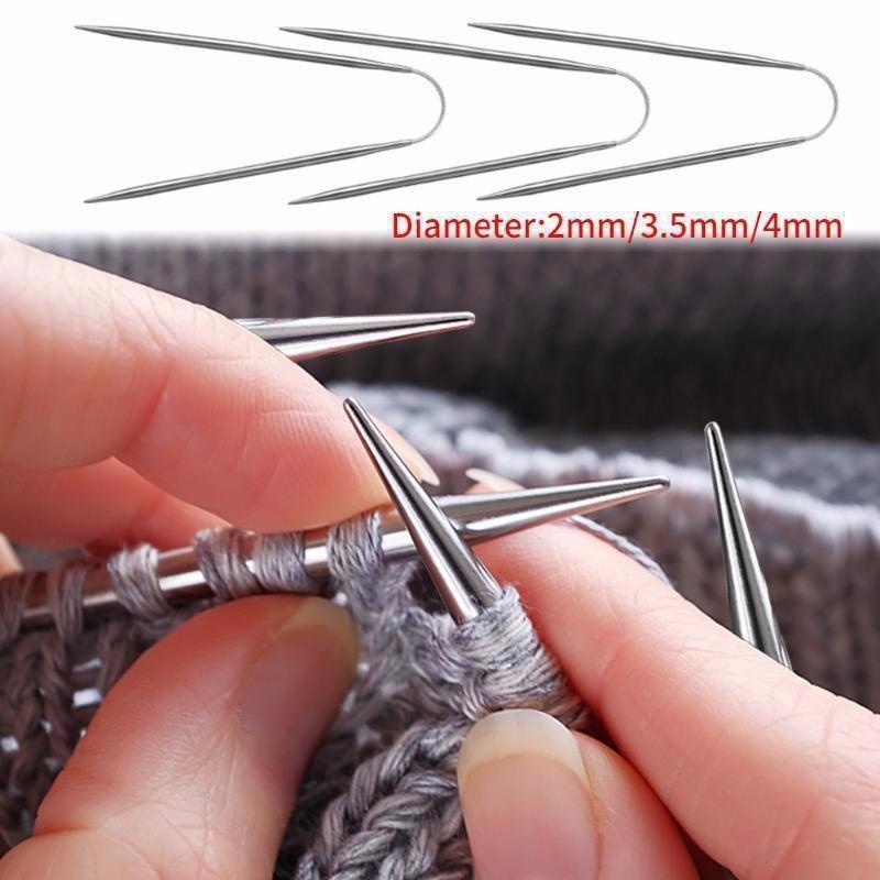 Knitting Needles Knitting Tool Stainless Steel - Temu