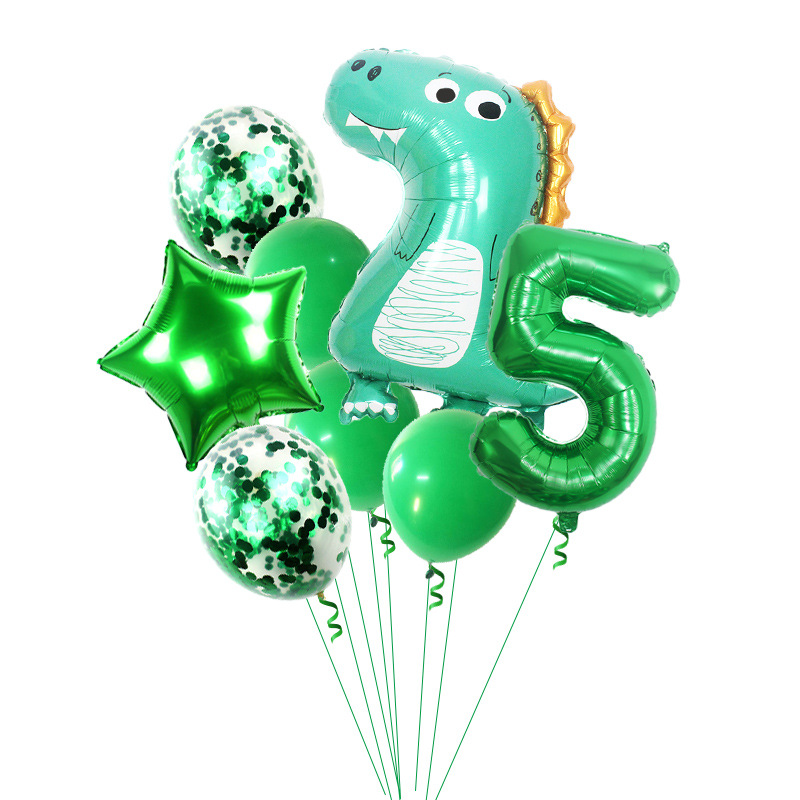 Palloncini Dinosauri Compleanno 5 Anni, Decorazioni Compleanno 5