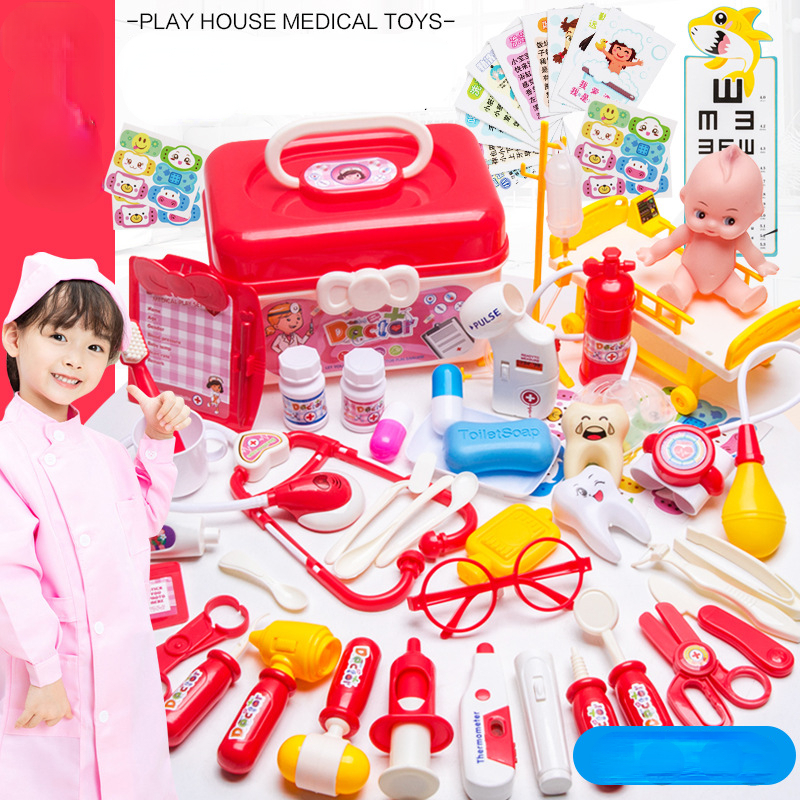Juego de juguete médico falso para niños, equipo médico de simulación,  estetoscopio, juguete de regalo para niños LingWen 8390611441906