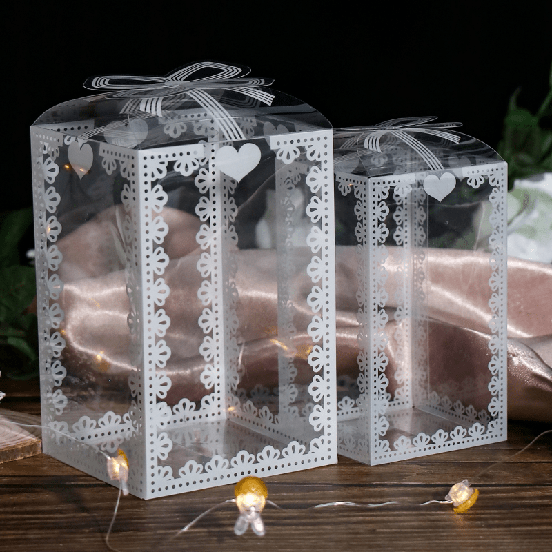 Cajas de plástico transparente, cajas de dulces transparentes, cajas de  embalaje de regalo pequeñas, cajas de embalaje de regalo para bodas