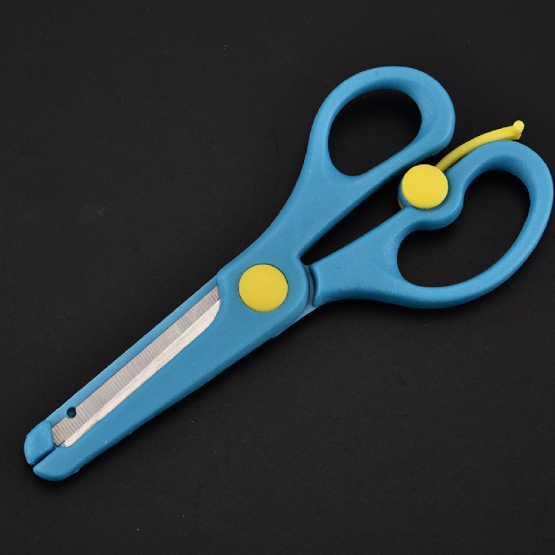 Cartoon Safety Scissors Cutting Paper Hand Cut Cute Student - Temu