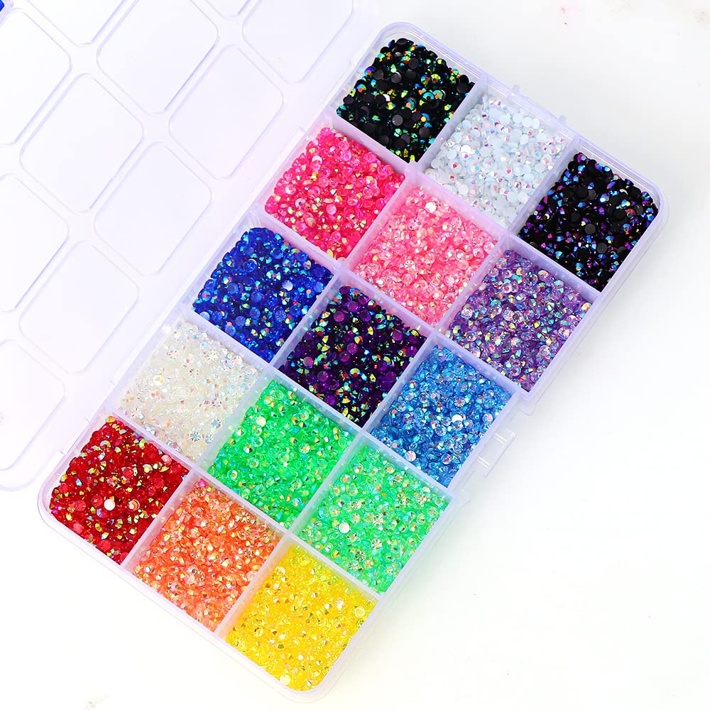 Ab Flatback Rhinestones, Regular Cutting Surface Nail Rinstonestone for  Nails for Headwear for Jewelry for Apparel : : Beauty