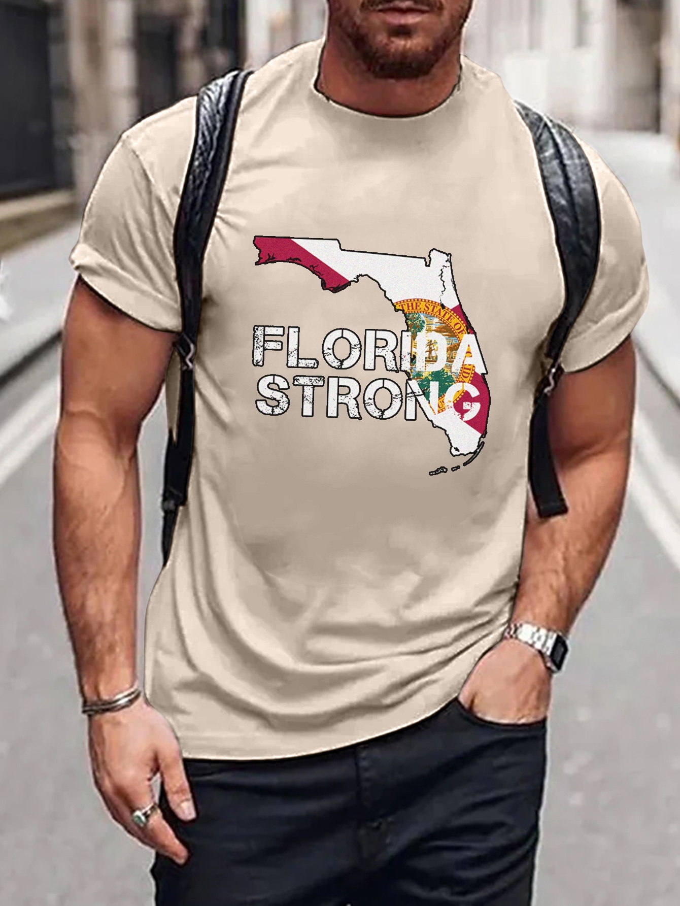 Camiseta Sin Mangas Hombre Estampado Florida Verano Camiseta - Temu Chile