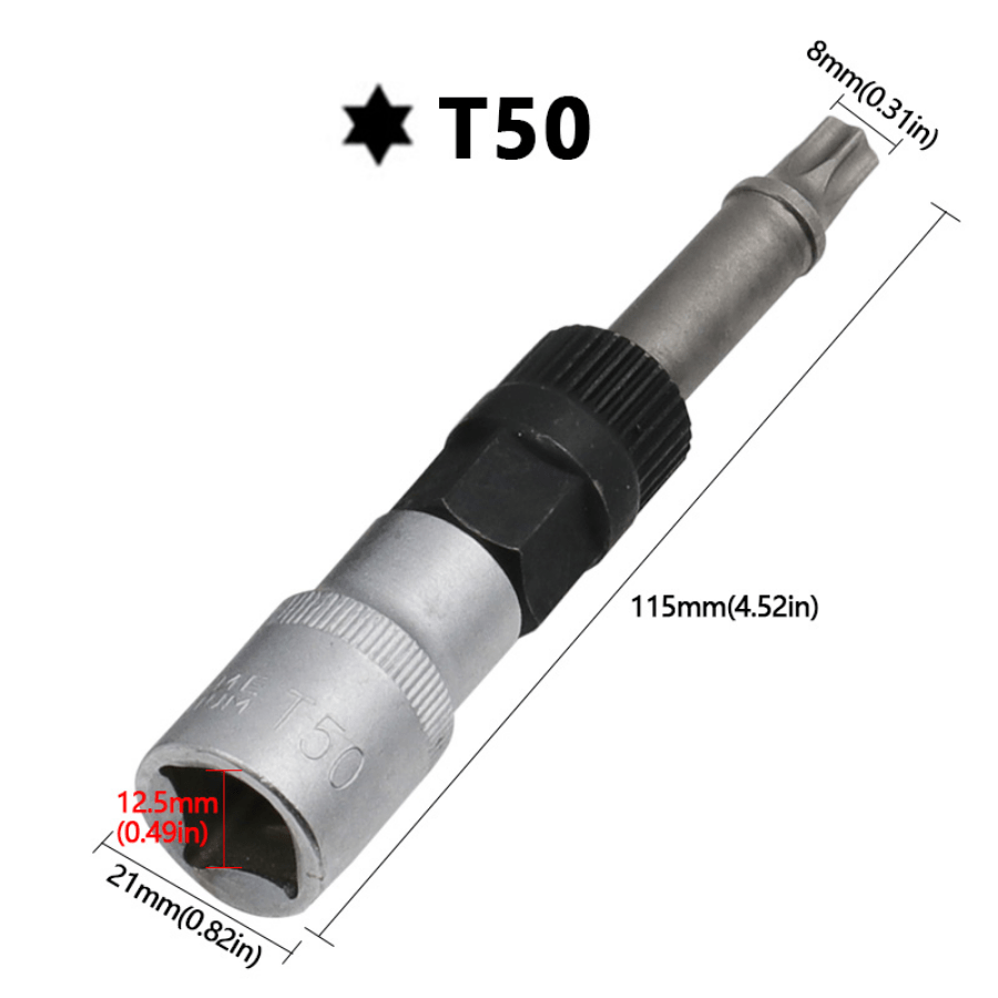 T50 /m10 Lichtmaschinen-riemenscheiben-stecknuss-bit Mit 33 Zähnen Werkzeug  Lichtmaschinen-riemenscheiben-abzieher-stecknuss - Industrie & Handel -  Temu Germany