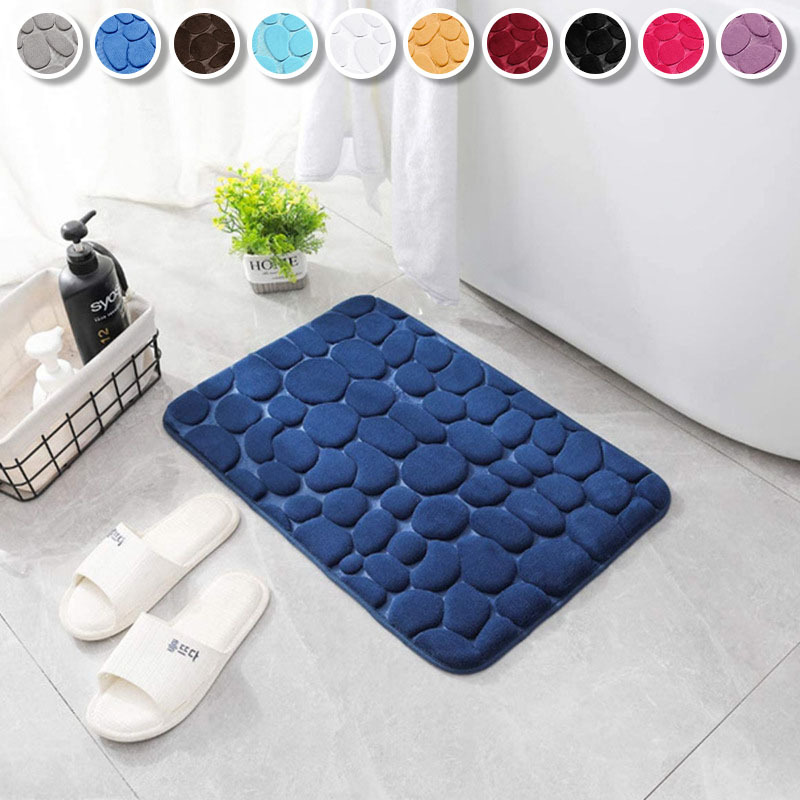 Alfombrilla de baño de gran tamaño, alfombra de baño en forma de U,  absorbente de agua y antideslizante, decoración del hogar - AliExpress
