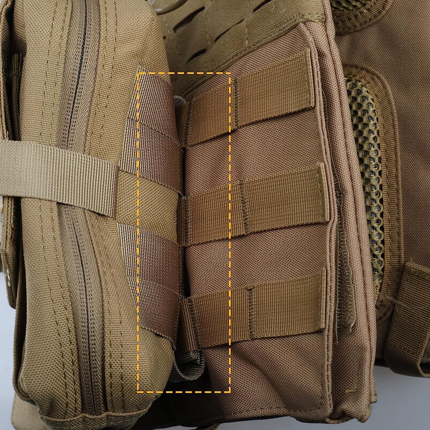 KAPSING Lot de 4 Sangles Molle, Sangles Molle, Sangles Tactiques en Nylon  Molle, Sangles Tactiques Pratiques, Sangle de Fixation à Pression :  : Sports et Loisirs