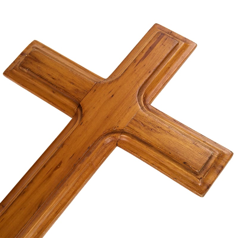 1pc Adornos Cruz Madera Cristo Colgante Pared Cruz Mesa - Temu