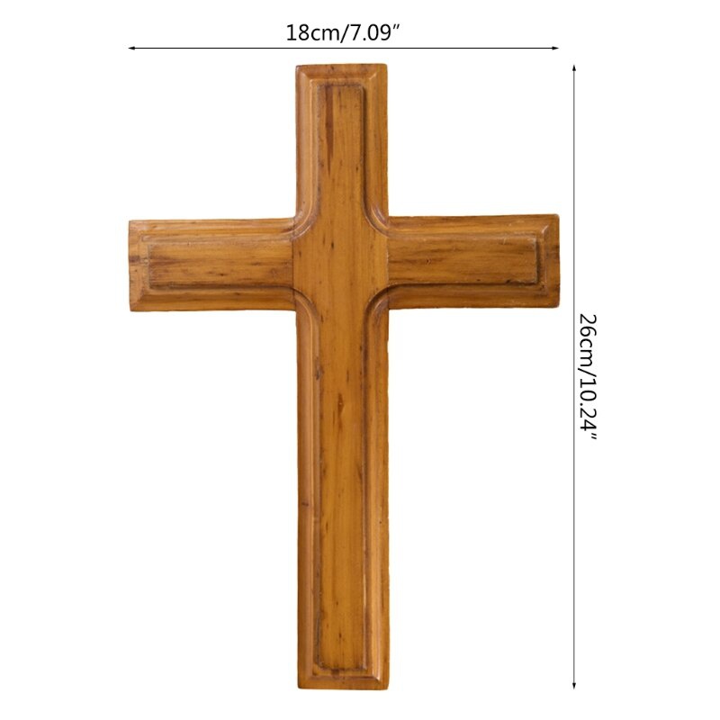 Wooden Wall Hanging Jesus Cross Christian Handcrafted Decorative Antique  Design Religious Home Living Room/Car Décor Accessories With Wall Hanging