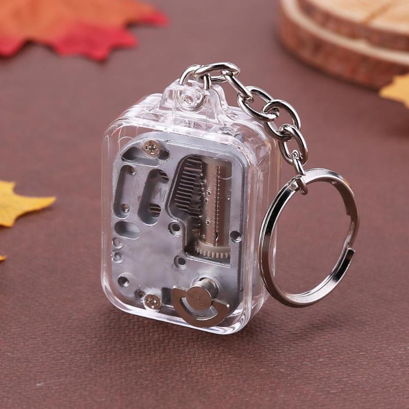 Mini Hand Cranking Music Movement DIY Music Box Decorative Collectibles  Music Available Creative Christmas Gift