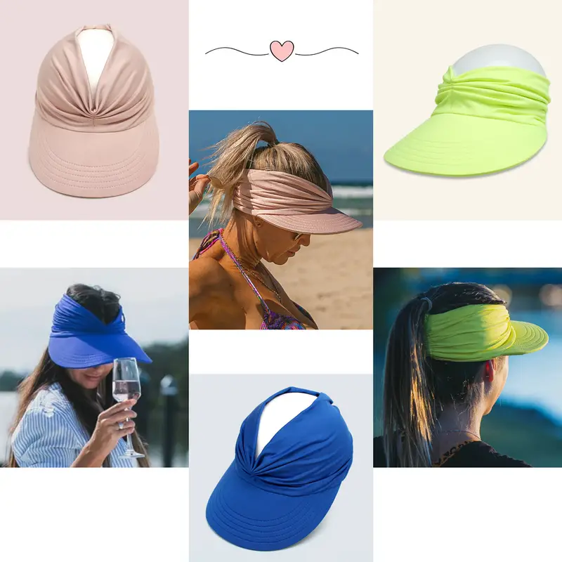 Sun Hat Women Uv Protection Breathable Empty Top High Bun - Temu Australia