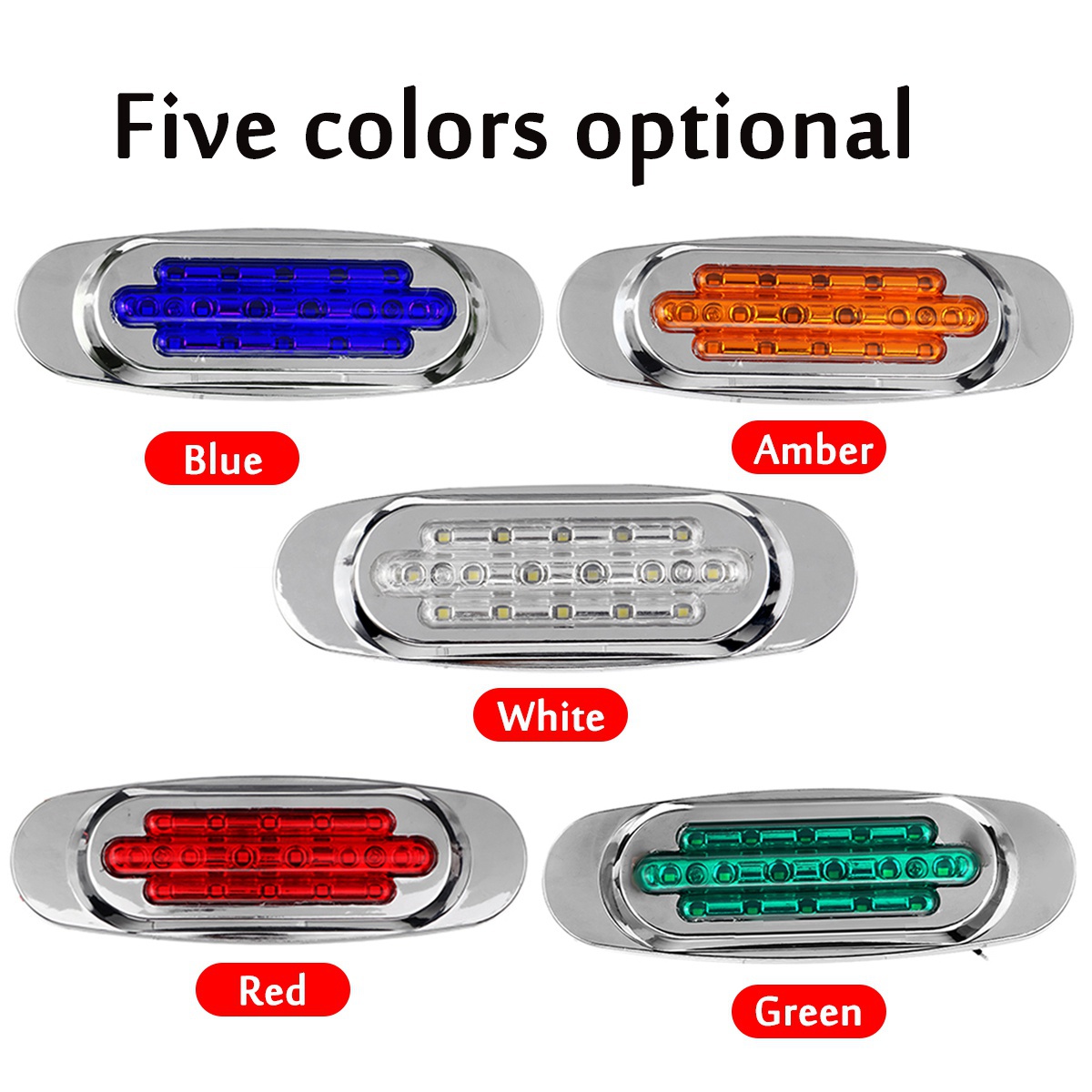 Luces LED universales de posición lateral para remolque, camiones,  caravana, lámpara de liquidación, montaje en superficie de 12V-24V,  1/2/10/20 piezas – Los mejores productos en la tienda online Joom Geek