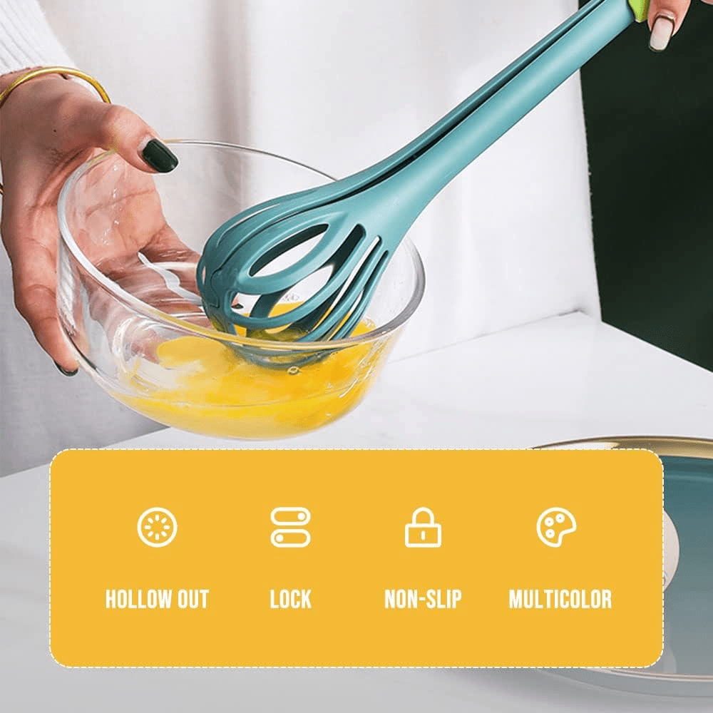 Multi-Use Whisk, Mixer, Beater, Tongs