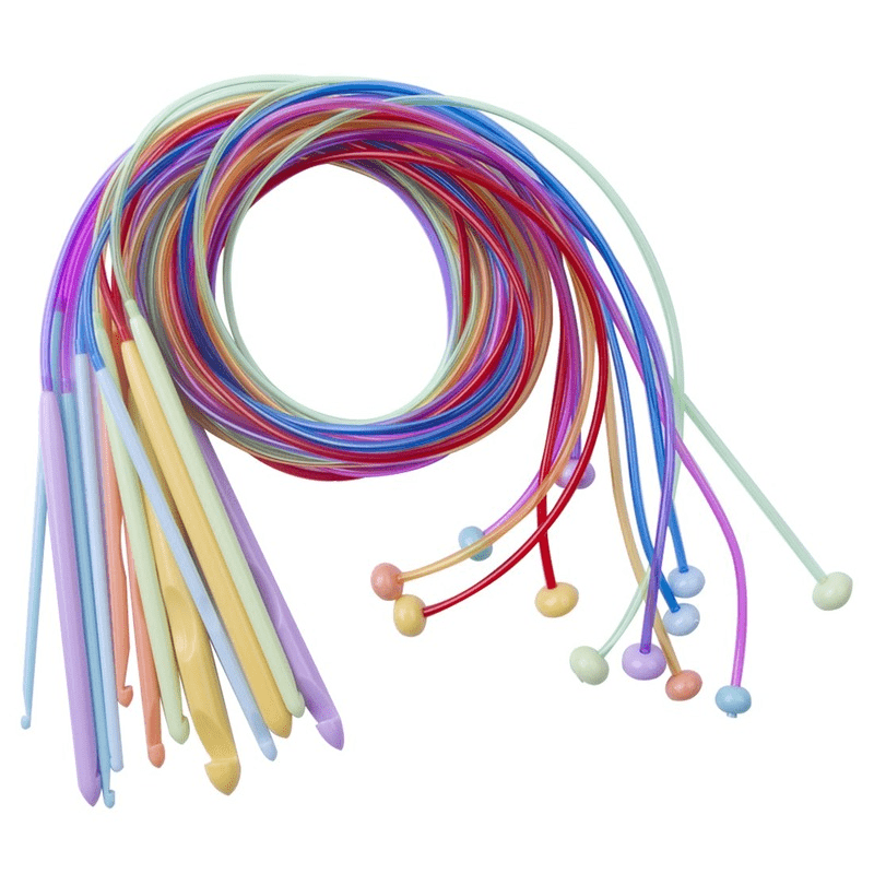 Tunisian Crochet Hook Set Includes Plastic Cable Afghan - Temu