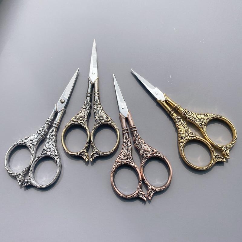 vintage scissors nose hair scissors curved craft scissors dressmaking  scissors beard beauty accessories crazy scissors cutting scissors Stainless  steel fabric European style : : الجمال والعناية الشخصية