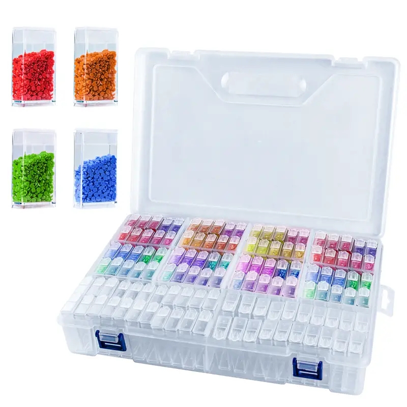 ARTDOT Diamond Painting Storage Containers, 120 Slots Diamond Art  Accessories and Tools for 5D Diamond Painting Kits Organizer