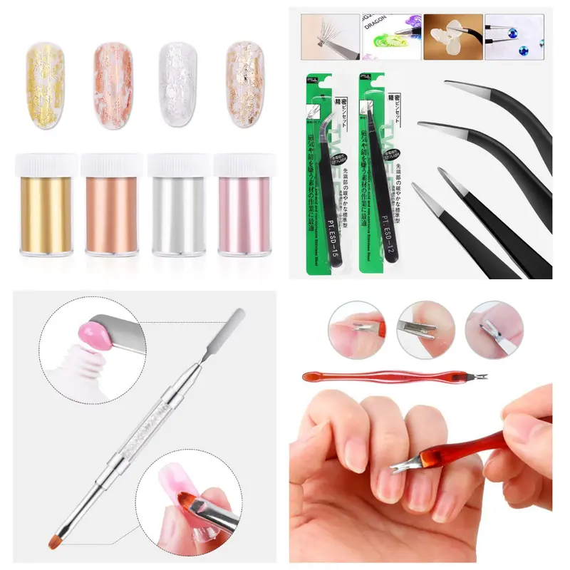 acrylic nail art kit nail art manicure set acrylic powder brush glitter file french tips uv lamp nail art decoration tools nail drill set for beginners with everything at home details 5