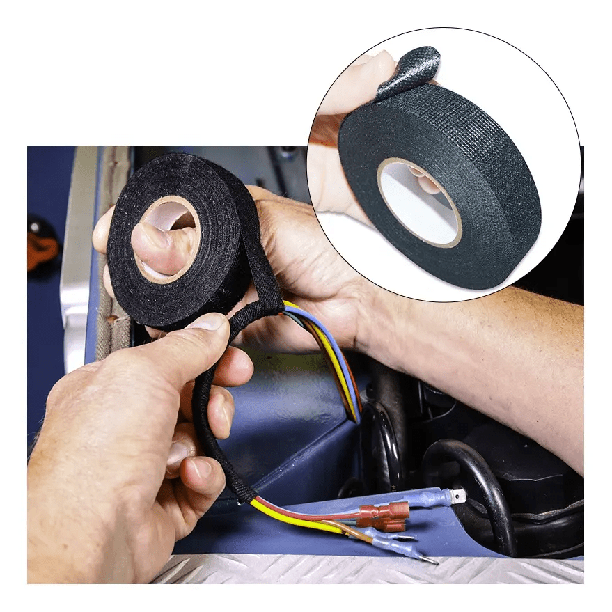 Black Noise Reduction Tape Electrical Maintenance Car Wiring - Temu