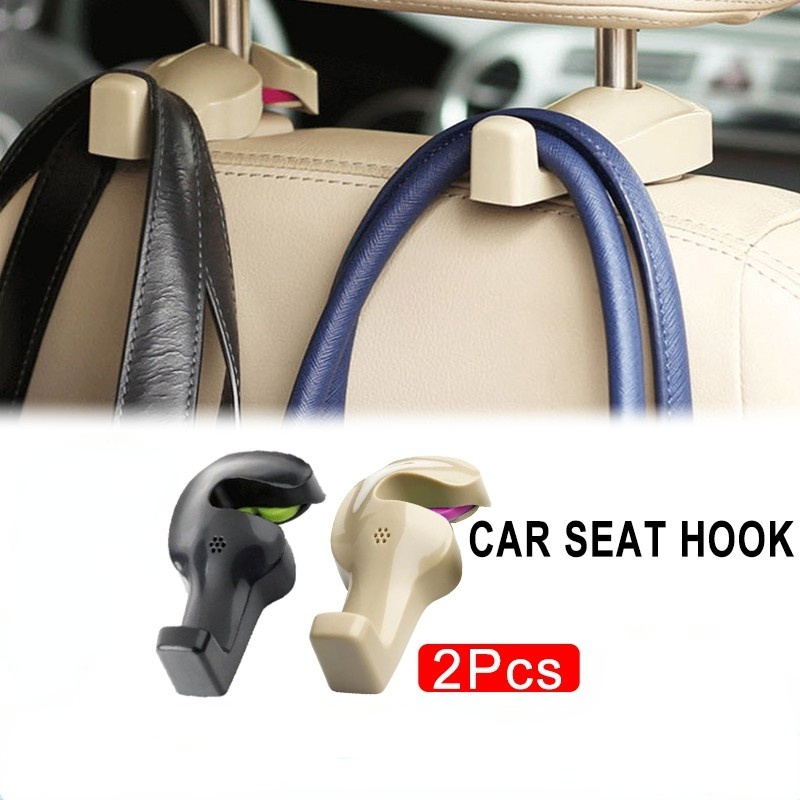 1pc/2pcs Auto-Rücksitz-Kleiner Haken Auto-Doppelhaken Kreativer  Getränkehalter Sitzrücken-Aufbewahrungshängetaschen-Set