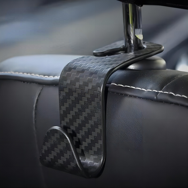 Carbon Fiber Texture Car Hanger, Multifunktionaler Versteckter Sitzhaken  Für Autohaken, Rückseitenhaken Im Auto