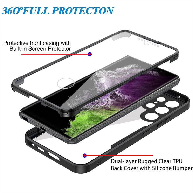Case For Samsung Galaxy S20 Ultra 5G 360 Protection Front Back