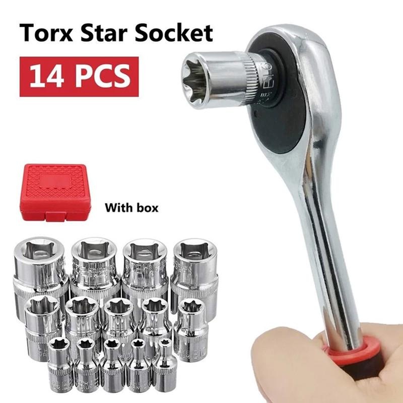 Torx Socket Set Tamper Proof Torx Star Bit Torq Torque Female E
