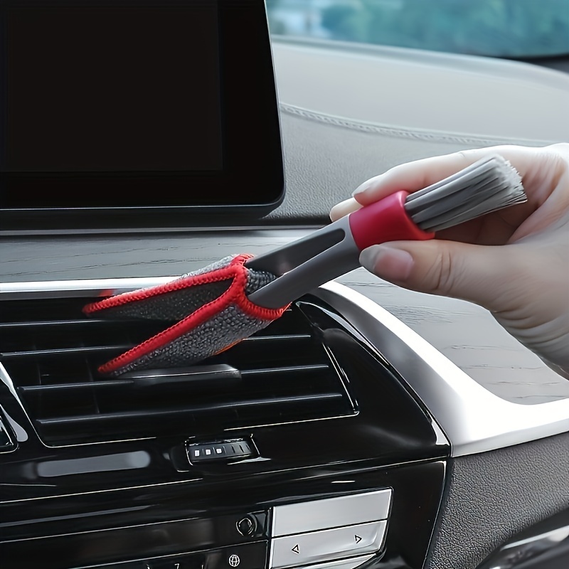 Brosses à Double tête pour voiture, nettoyage de ventilation