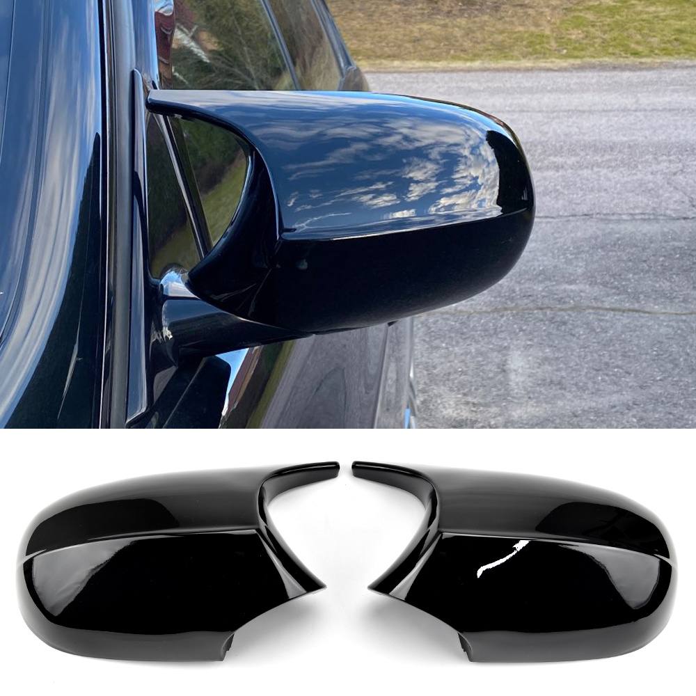 BLWGROW Side Mirror Cover Caps Compatible with BMW E90 E91 2005-2007, E92  E93 E81 E82 E87 E88 Pre-LCI Door Rearview Mirror Cap Replacement for 328i