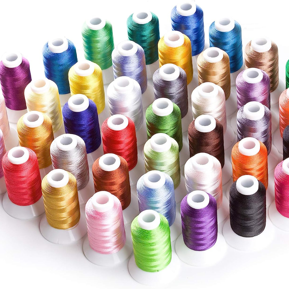 40 Brother Colors Polyester Embroidery Machine Thread Kit 550y/500m Each Spool 40 Weight For Most Embroidery And Sewing Machines
