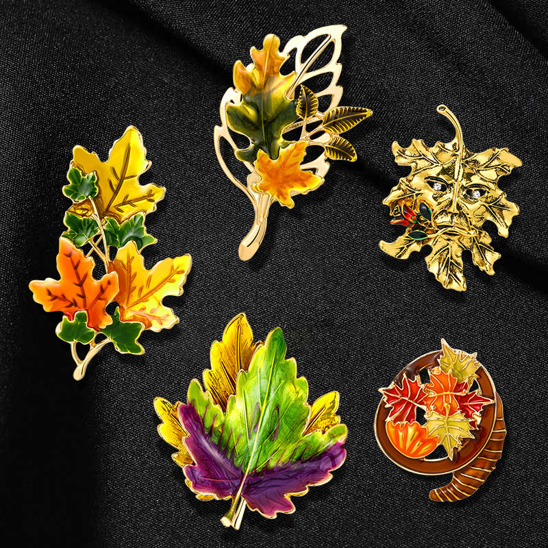 Leaf Shape Brooch, Collar Pin, Brooch Flower, Pins Lapel Pin, Brooch  Jewelery 