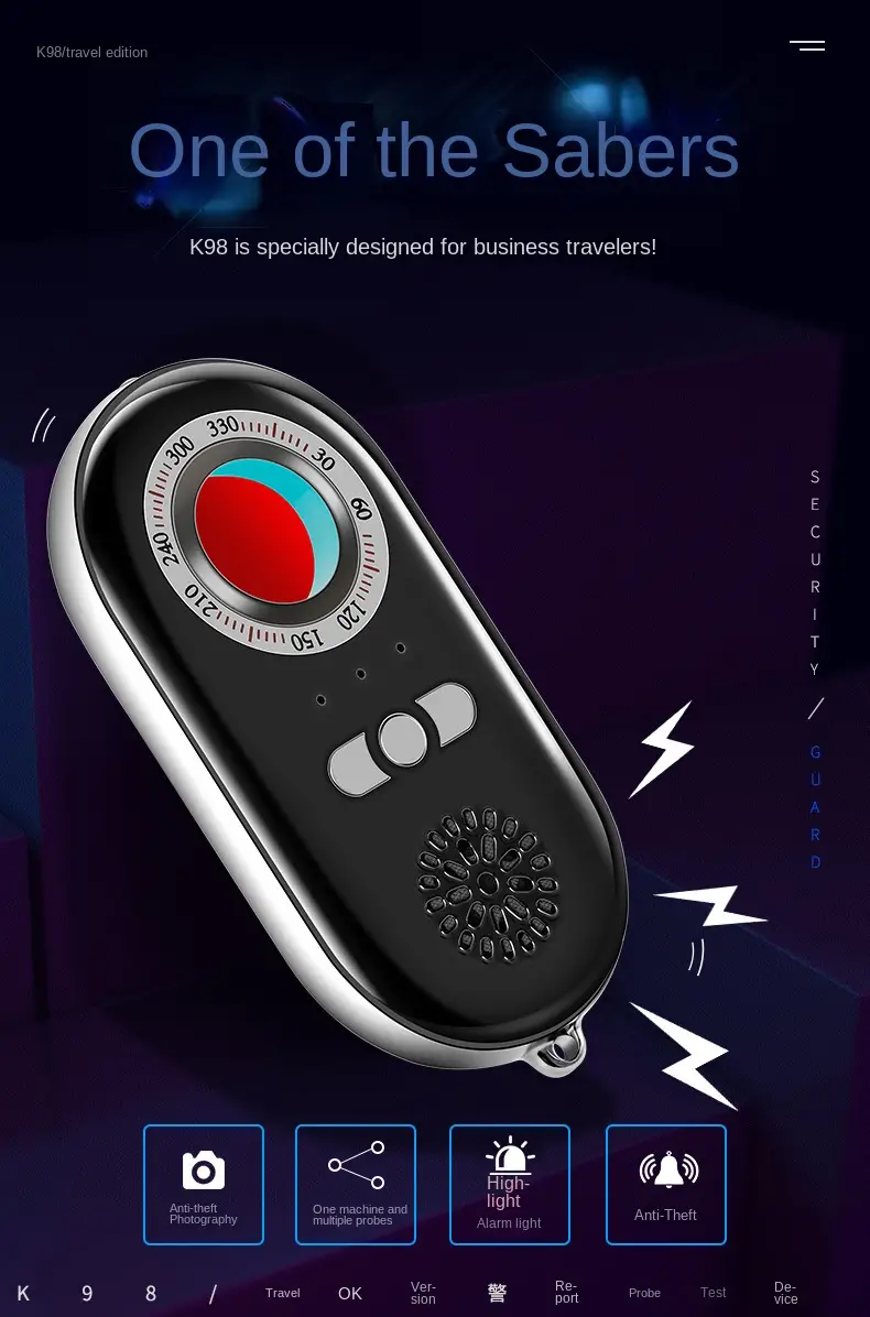 k98 camera gps car locator scanner detector anti spy anti monitoring smart signal detection details 0