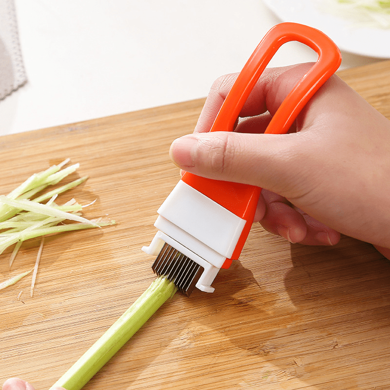 1pc, Scallion Slicer, Onion Slicer, Green Onion Shredder, Stainless Steel  Scallion Cutter, Creative Vegetable Slicer, Kitchen Stuff, Kitchen Gadgets